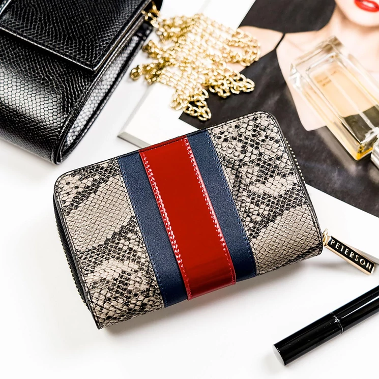 Peterson Valódi bőr Pénztárca