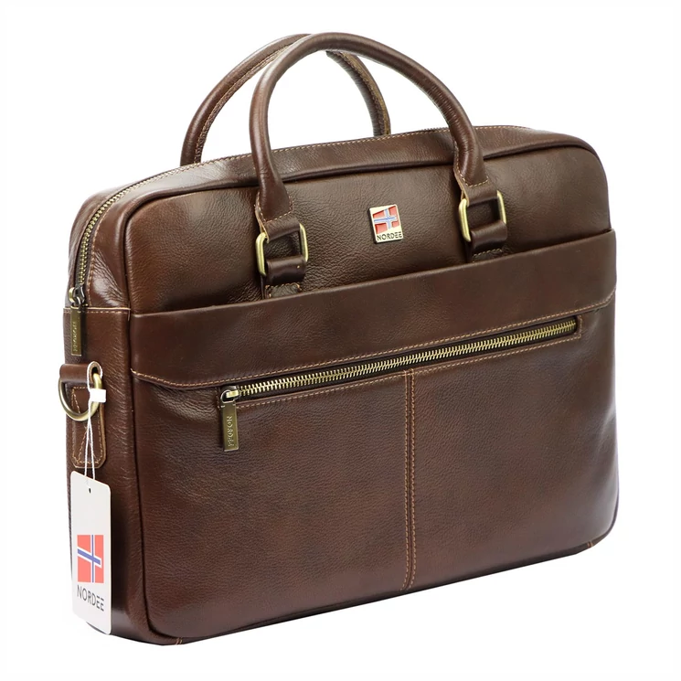 Nordee Valódi bőr Aktatáska