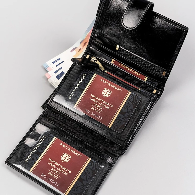 Peterson Valódi bőr Pénztárca