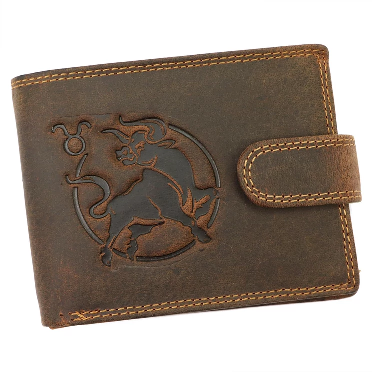 Wild Valódi bőr  Horoszkópos Pénztárca Bika