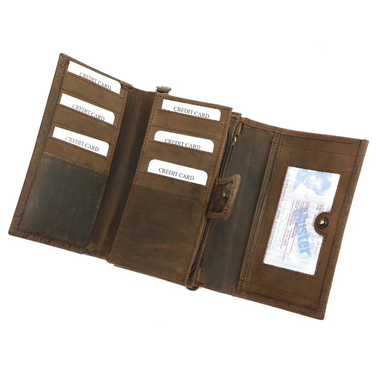 Valódi bőr Pénztárca Piros színben