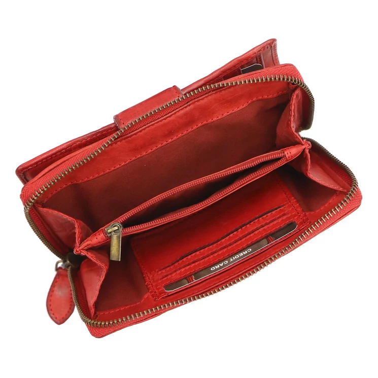 VS vintage valódi bőr Pénztárca