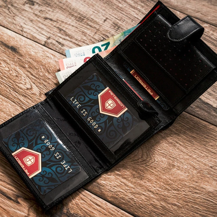 Peterson Valódi bőr Pénztárca