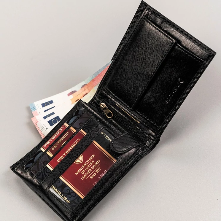 Peterson Valódi bőr Pénztárca