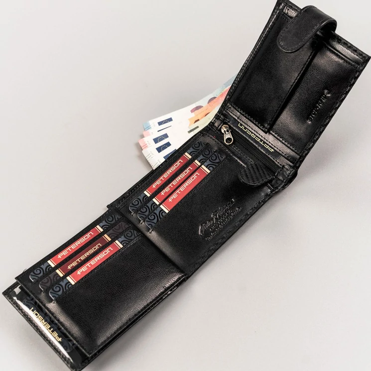 Peterson Valódi bőr Pénztárca