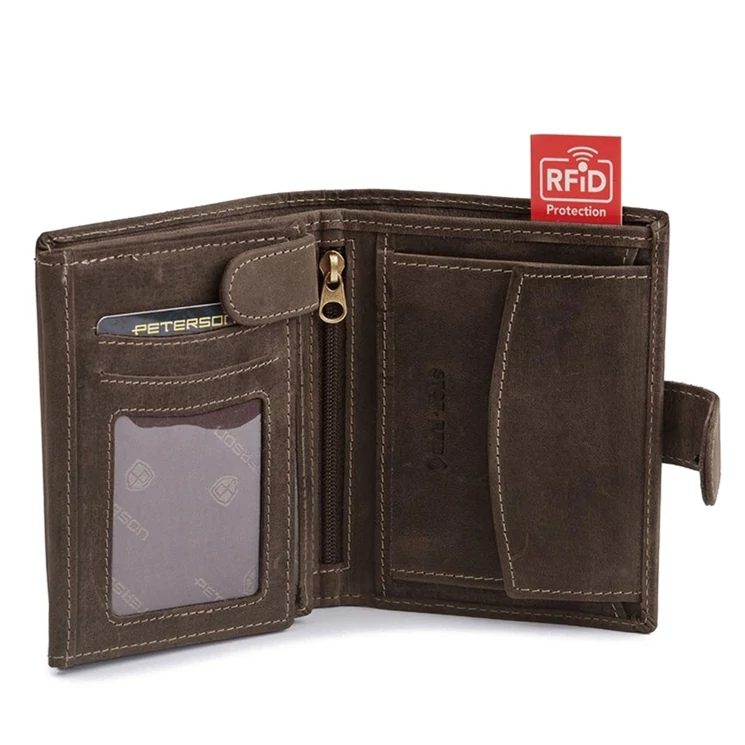 Peterson Valódi bőr Pénztárca