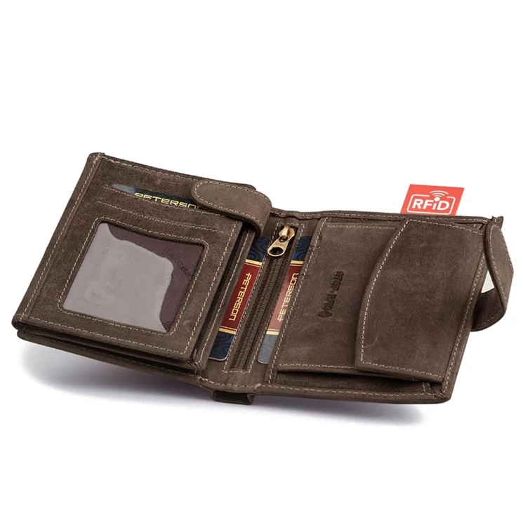 Peterson Valódi bőr Pénztárca