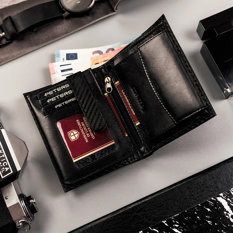 Peterson Valódi bőr Pénztárca