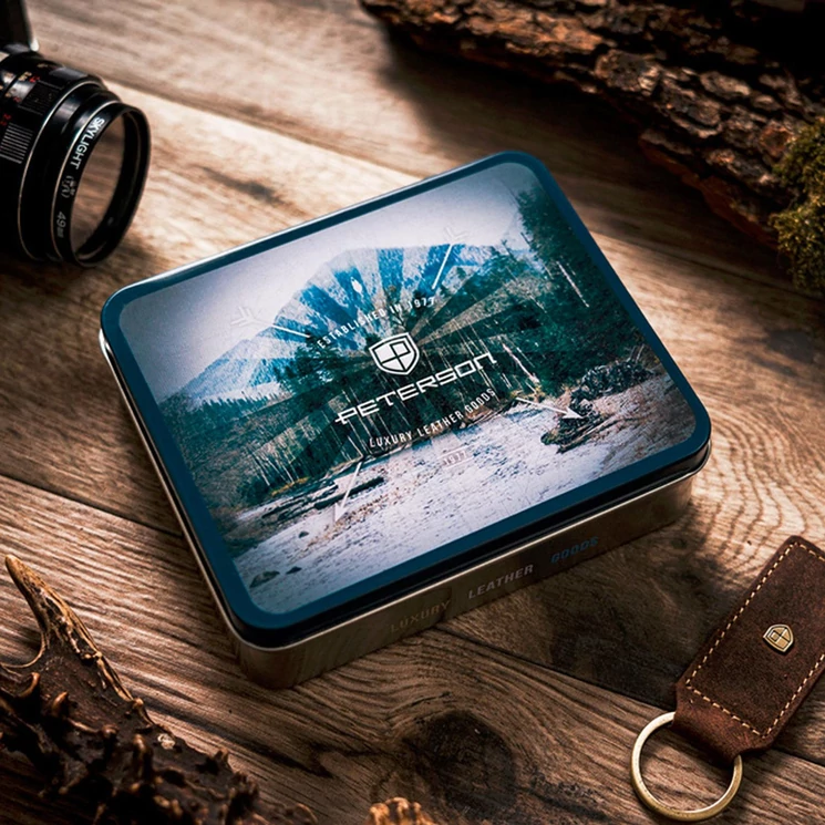 Peterson Valódi bőr Pénztárca