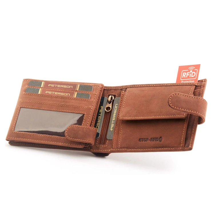 Peterson Valódi bőr Pénztárca