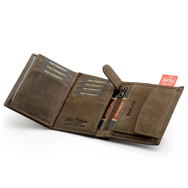 Peterson Valódi bőr Pénztárca