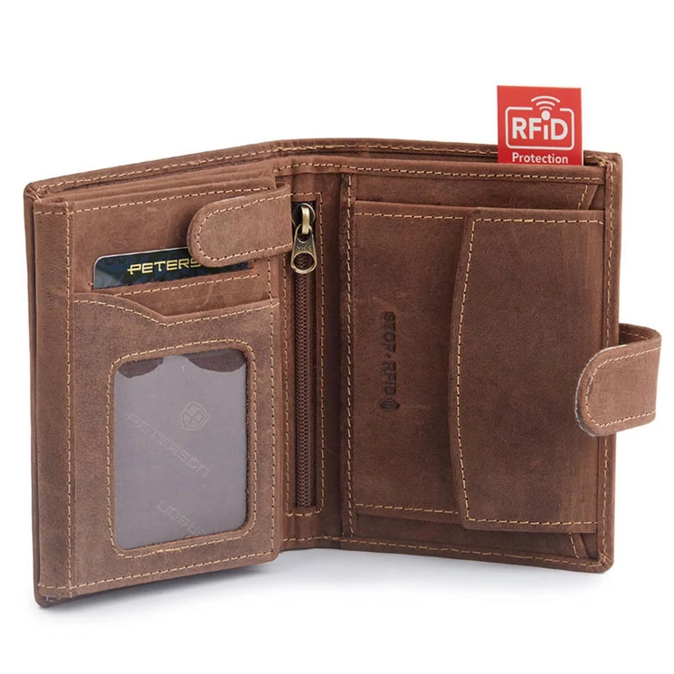 Peterson Valódi bőr Pénztárca