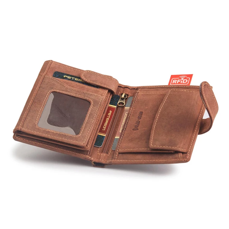 Peterson Valódi bőr Pénztárca