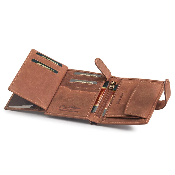 Peterson Valódi bőr Pénztárca