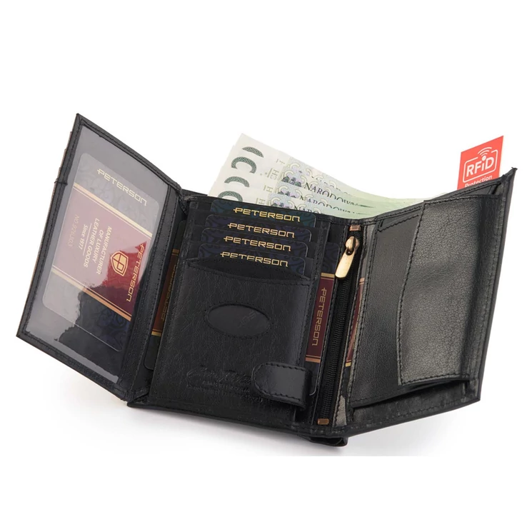 Peterson Valódi bőr Pénztárca