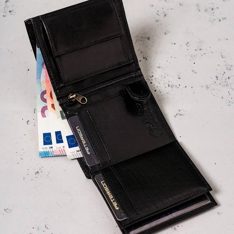 Peterson Valódi bőr Pénztárca