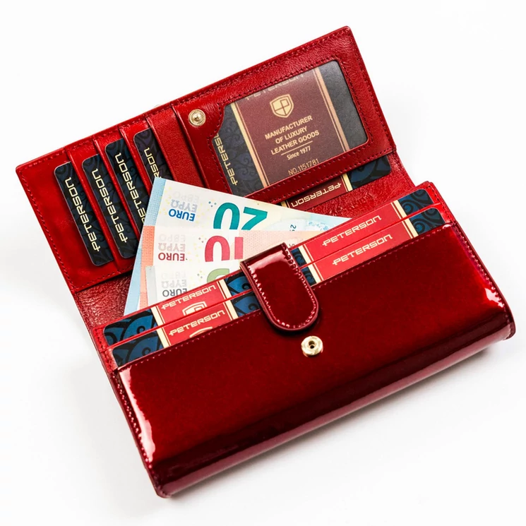 Peterson Valódi bőr Pénztárca