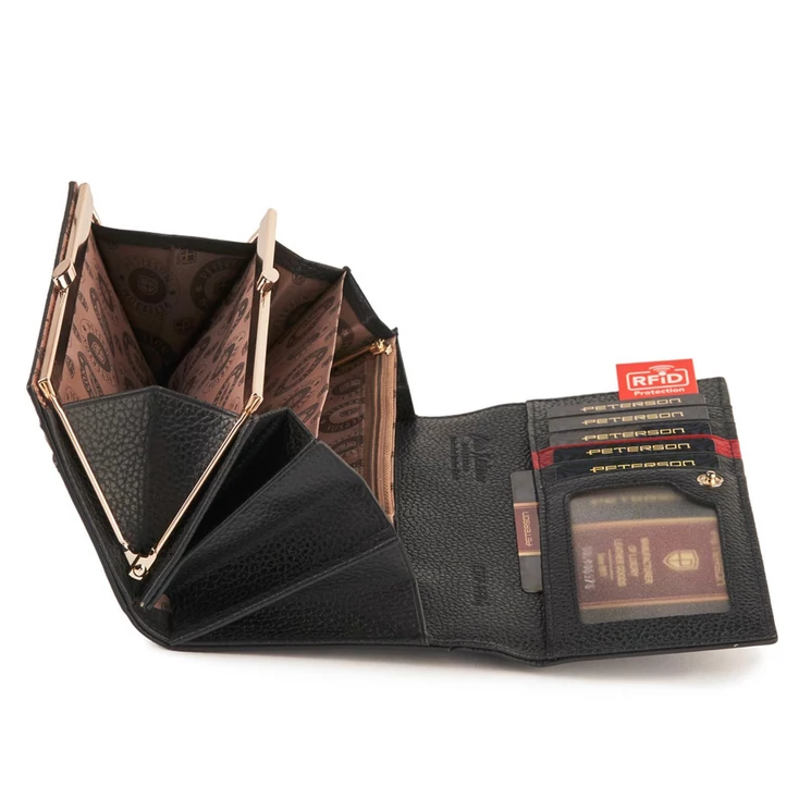 Peterson Valódi bőr Pénztárca