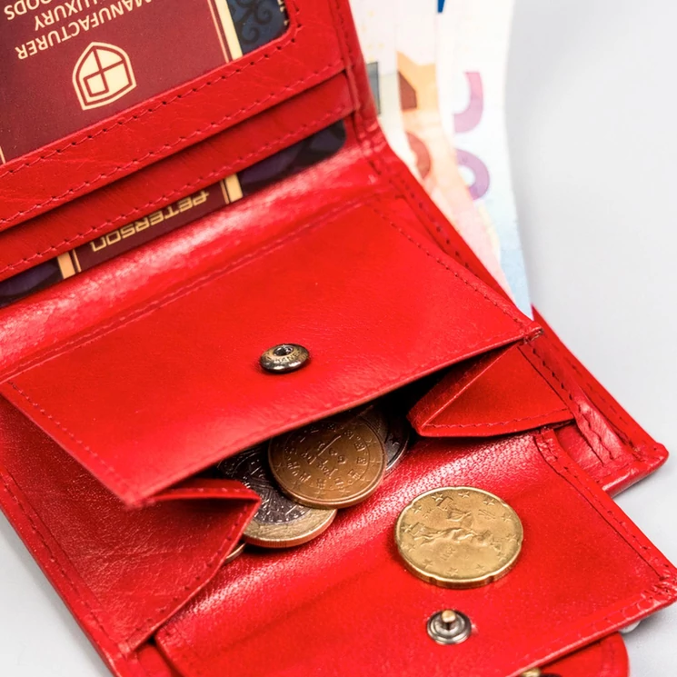 Peterson Valódi bőr Pénztárca