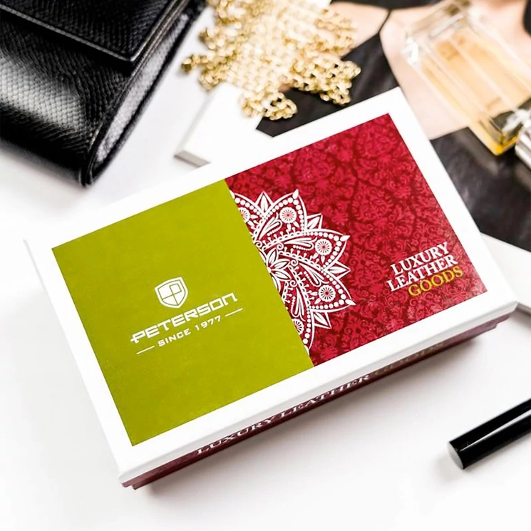 Peterson Valódi bőr Pénztárca