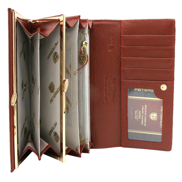 Peterson Valódi bőr Pénztárca
