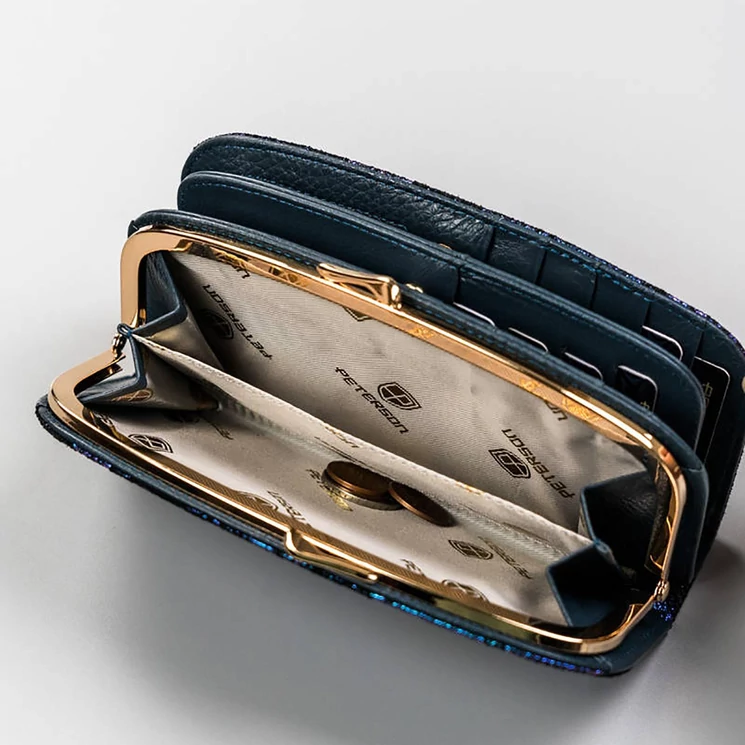 Peterson Valódi bőr Pénztárca