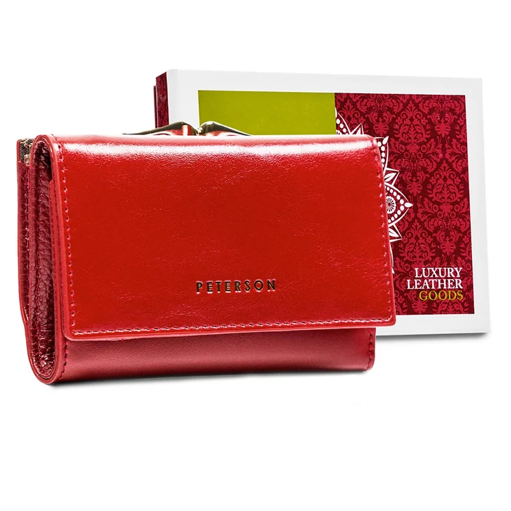 Peterson Valódi bőr Pénztárca