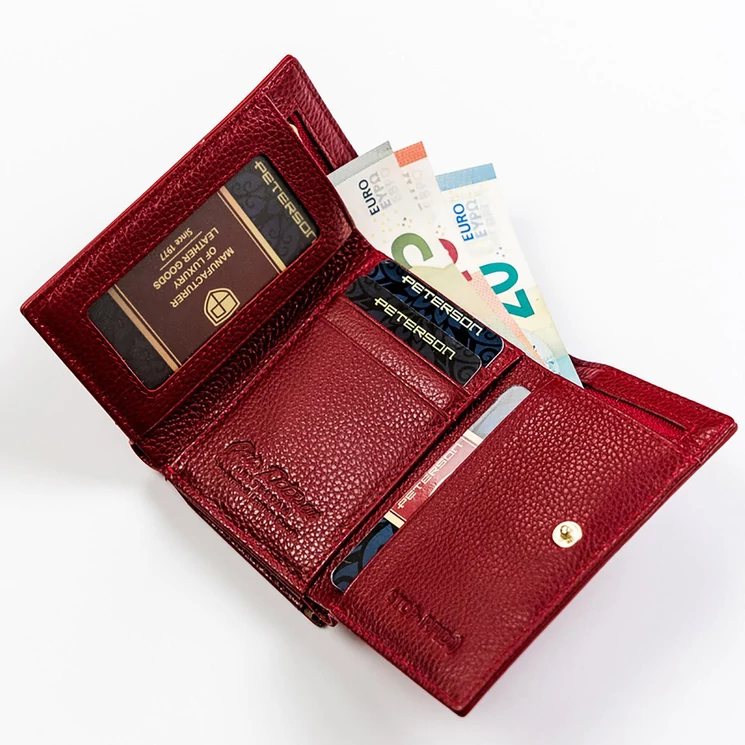 Peterson Valódi bőr Pénztárca