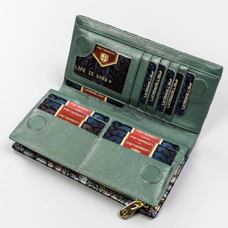 Peterson Valódi bőr Pénztárca