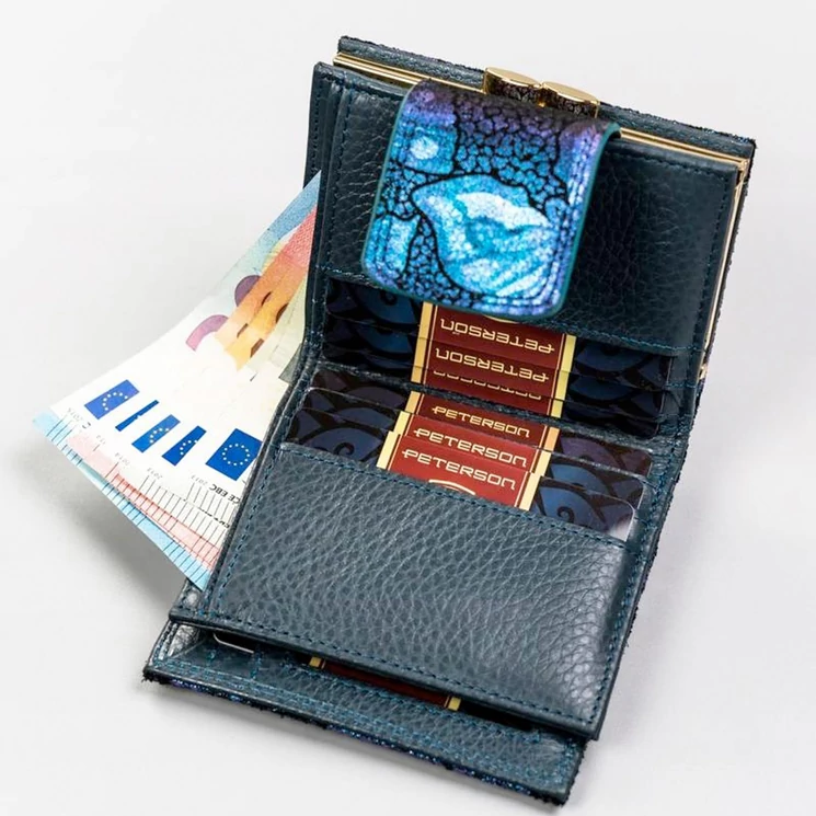 Peterson Valódi bőr Pénztárca