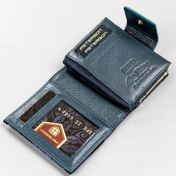 Peterson Valódi bőr Pénztárca