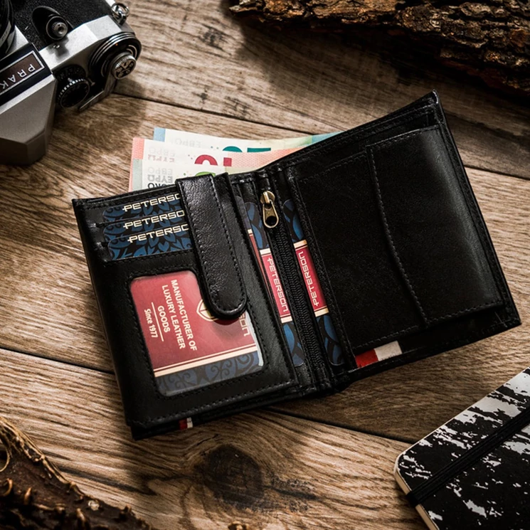 Peterson Valódi bőr Pénztárca