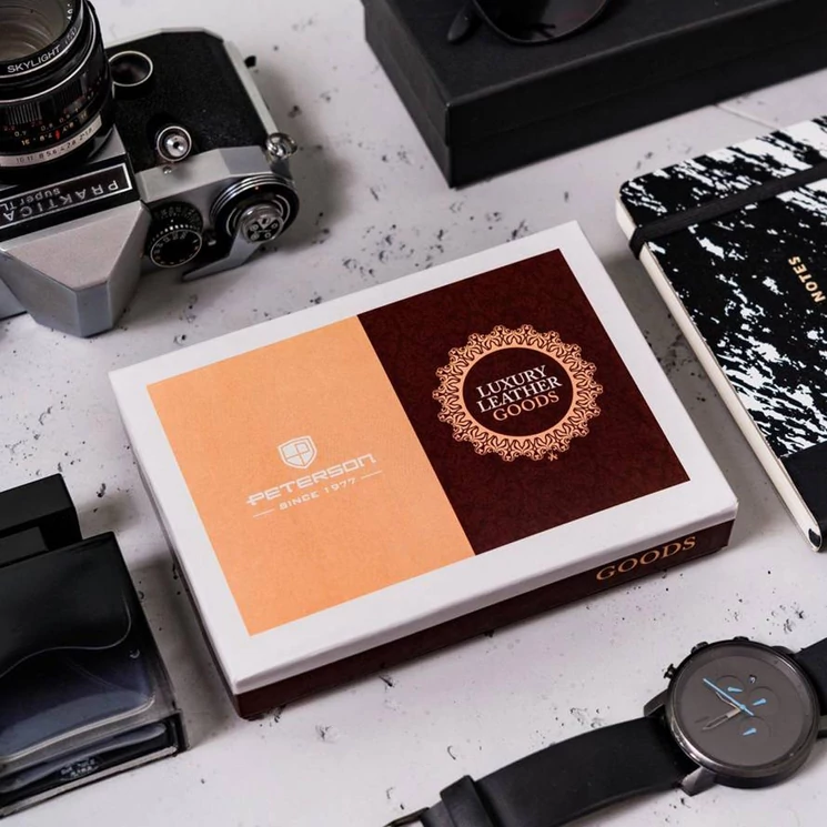 Peterson Valódi bőr Pénztárca