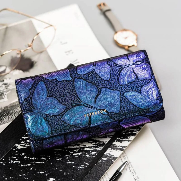 Peterson Valódi bőr Pénztárca