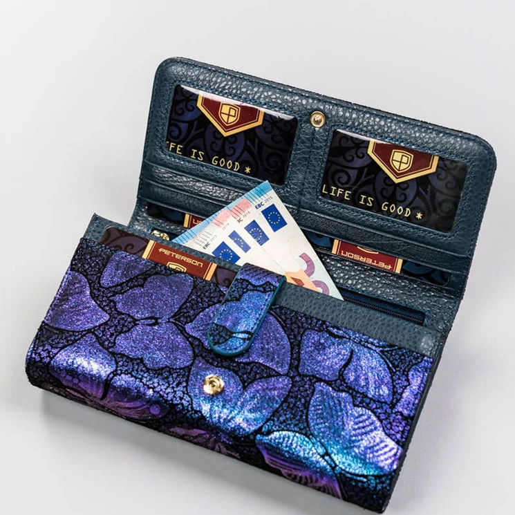 Peterson Valódi bőr Pénztárca