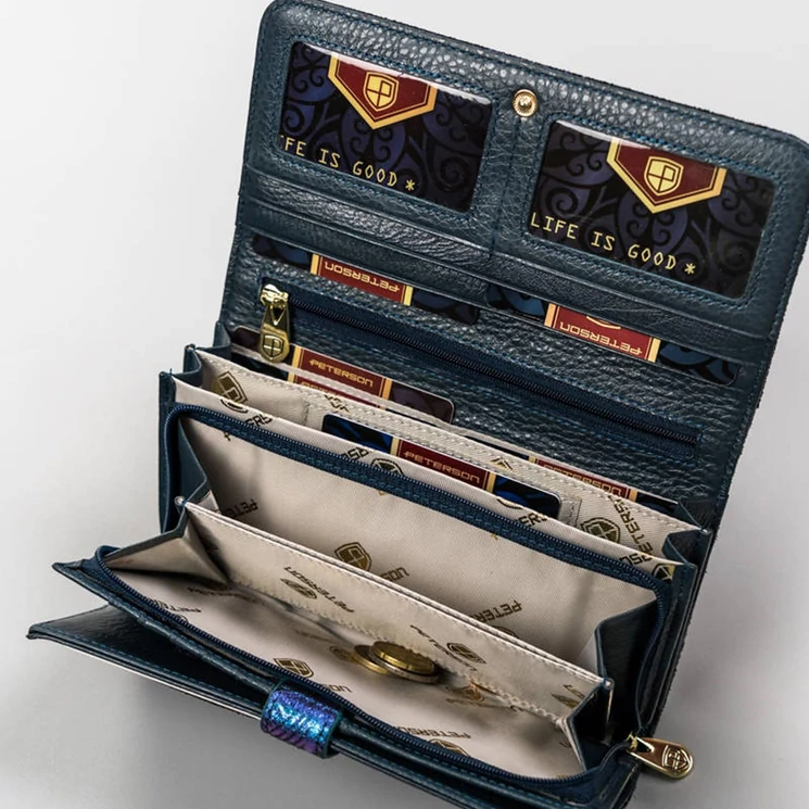 Peterson Valódi bőr Pénztárca