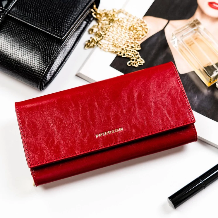 Peterson Valódi bőr Pénztárca