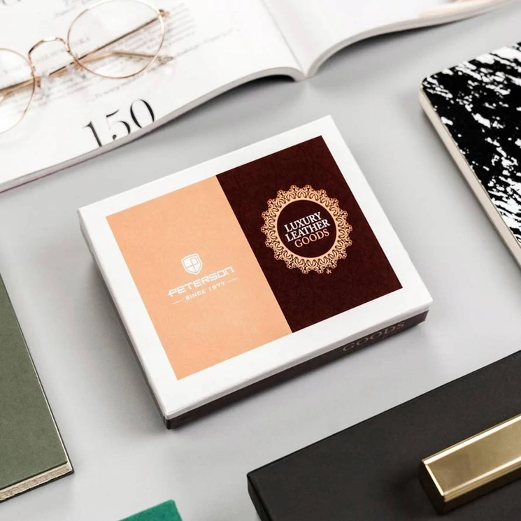 Peterson Valódi bőr Pénztárca