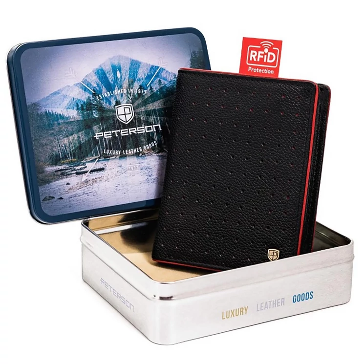 Peterson Valódi bőr Pénztárca