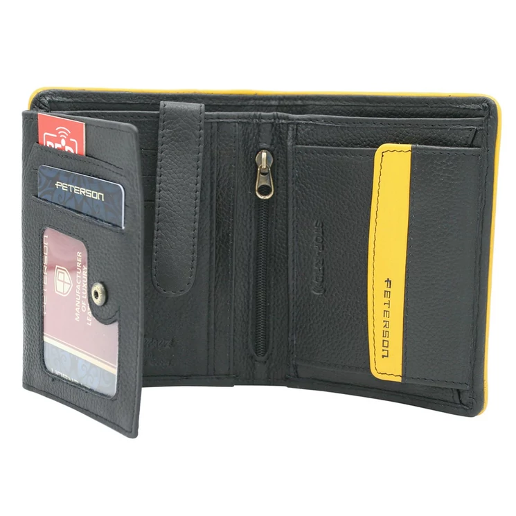 Peterson Valódi bőr Pénztárca