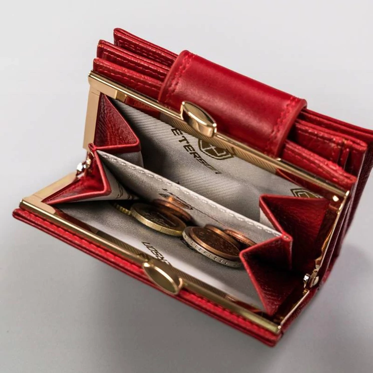 Peterson Valódi bőr Pénztárca