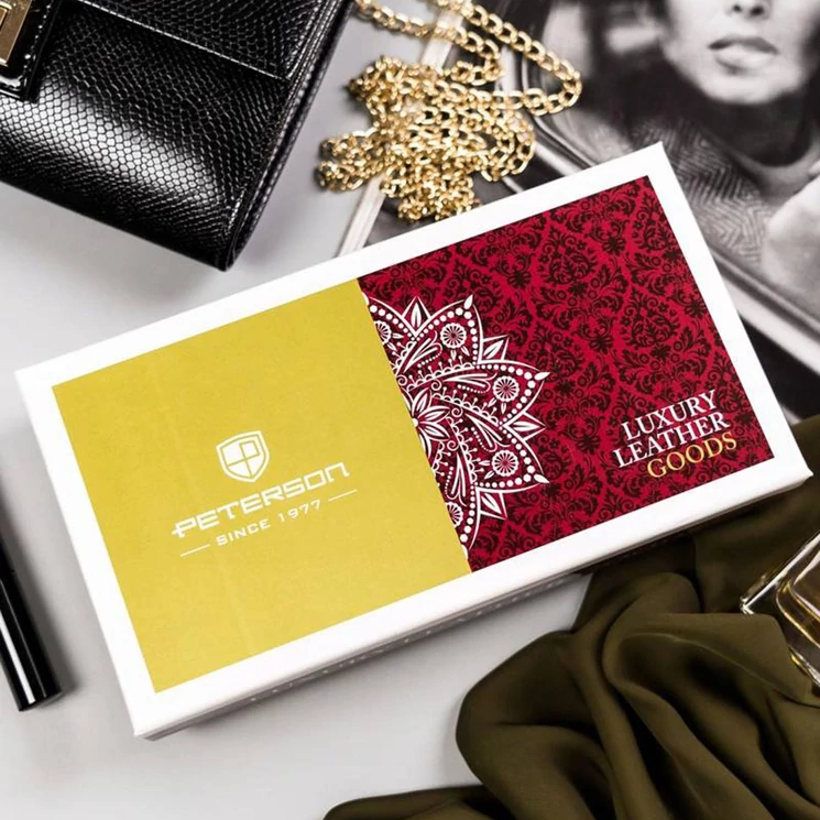 Peterson Valódi bőr Pénztárca