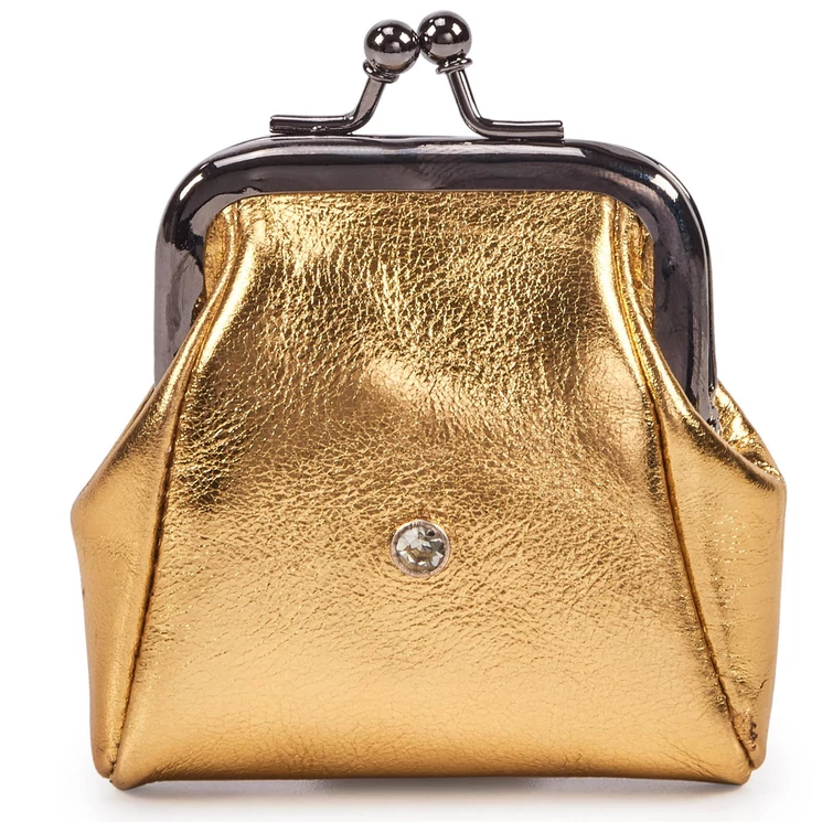 VerMari Valódi bőr kapcsos női pénztárca