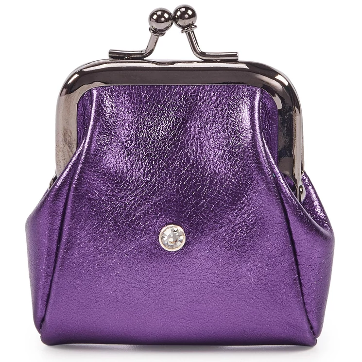 VerMari Valódi bőr kapcsos női pénztárca