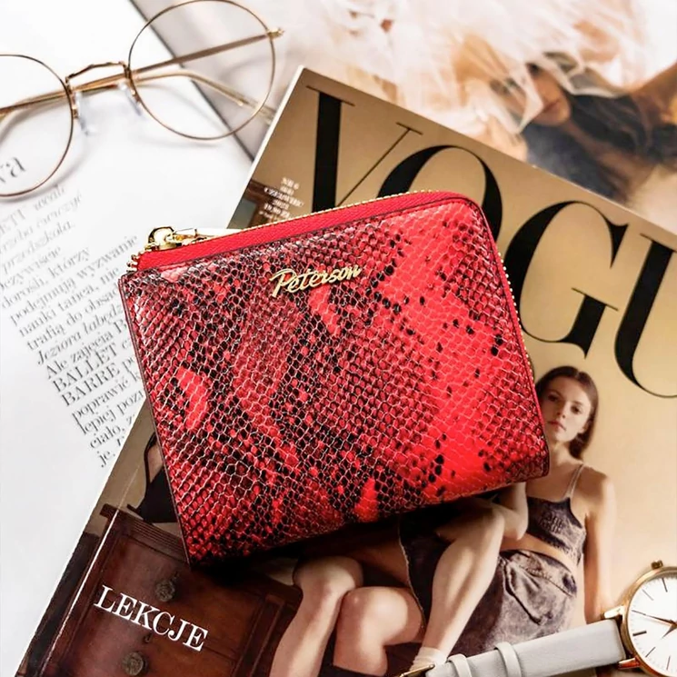 Peterson Valódi bőr Pénztárca