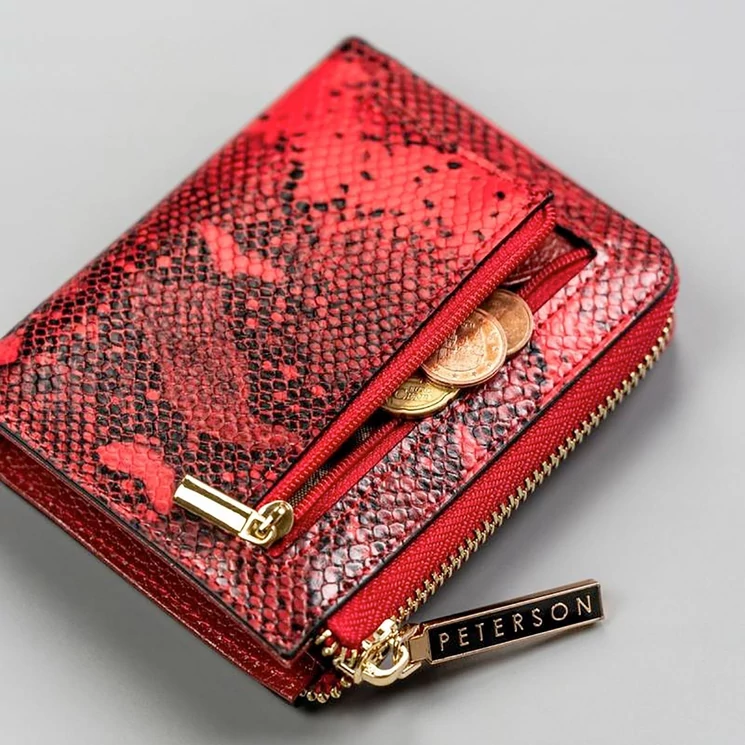 Peterson Valódi bőr Pénztárca
