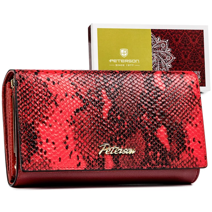 Peterson Valódi bőr Pénztárca