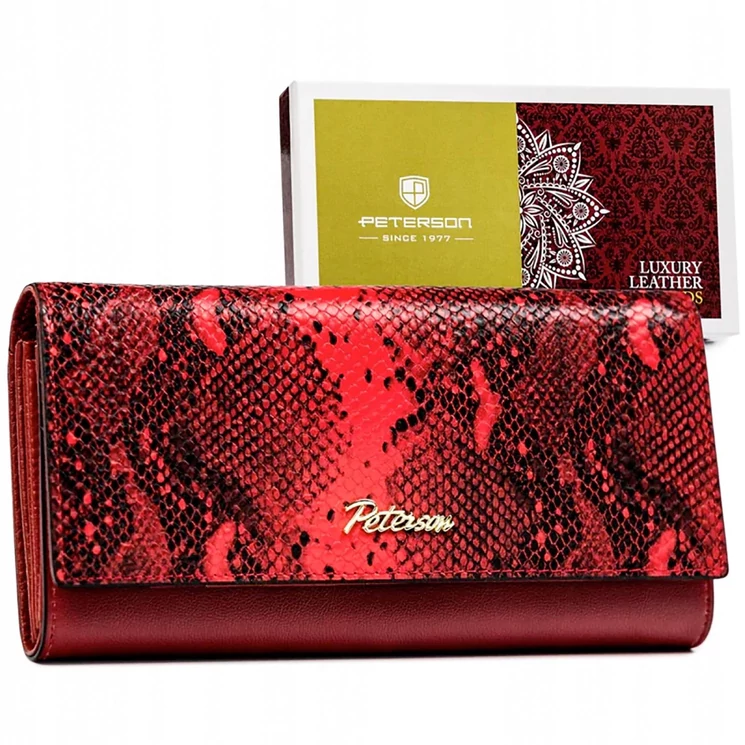 Peterson Valódi bőr Pénztárca