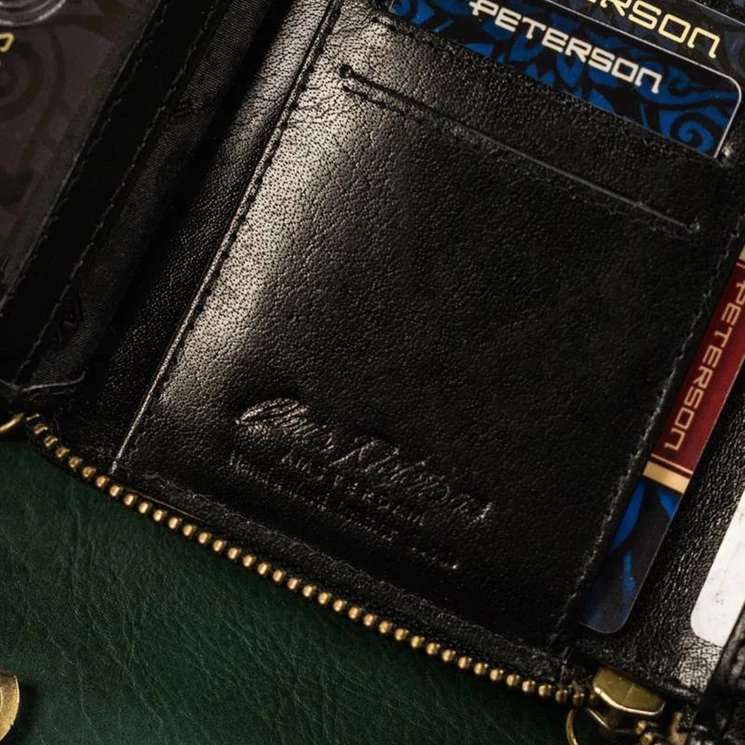 Peterson Valódi bőr Pénztárca