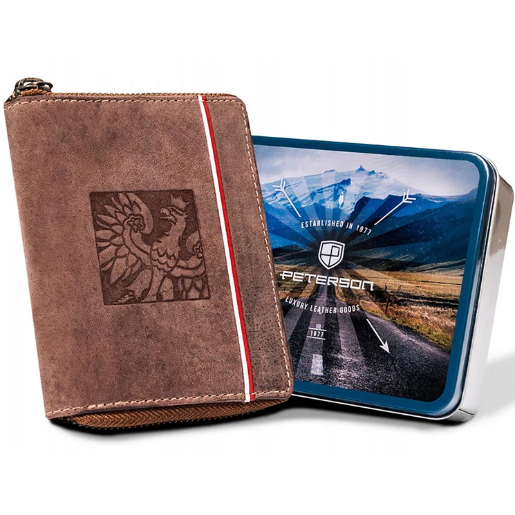Peterson Valódi bőr Pénztárca